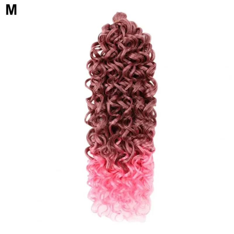 Black Natural Look Water Wave Wig - Smooth Glossy Hair, Volume-Boosting Extensions for African Brazilian Women