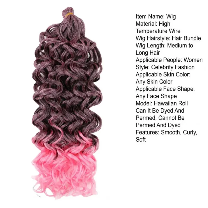 Water Wave Wigs Jungle Wave Smooth Glossy Hair Volume-Boosting Hair Extensions Natural Wig African Brazilian Black Women Long Cu